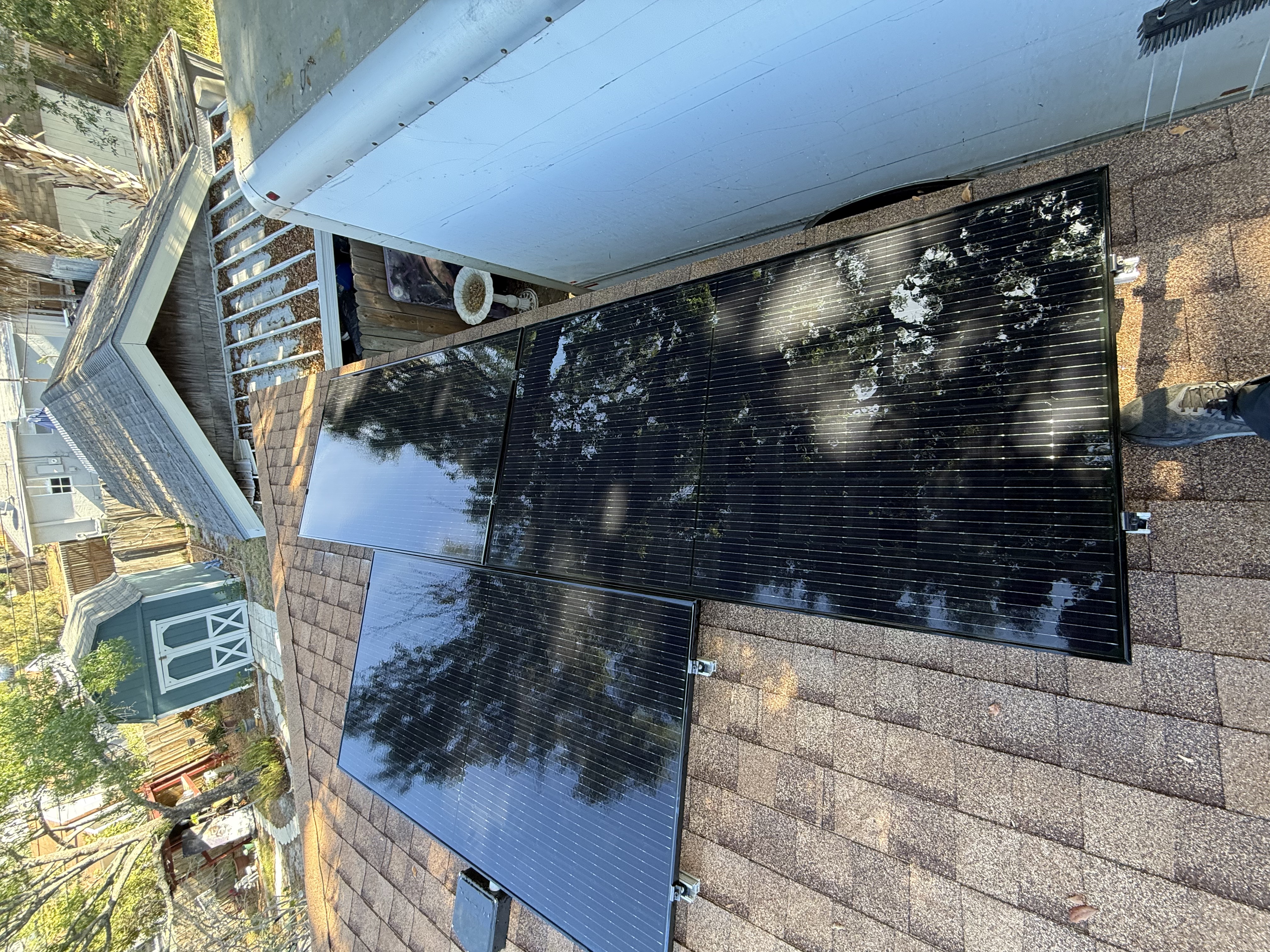 Solar panels after KleenSola cleaning